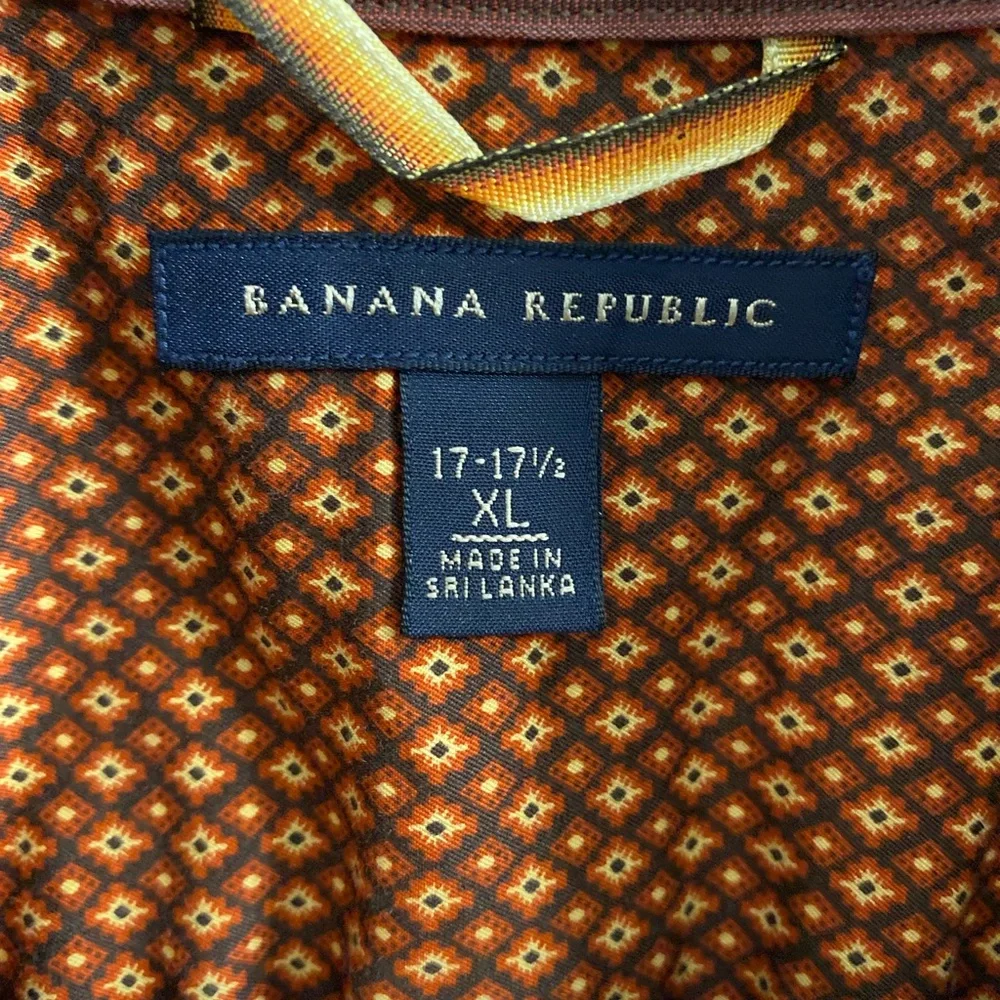 Banana Republic Men’s XL Shirt Vintage Y2K‎ Contrasting Cuffs